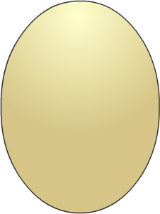 Number Shape for "0" mnemonic: An Egg